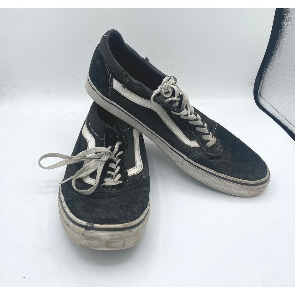 Vans Old Skool Black Classic Skate Shoes Casual; Mens Sz 13, Used